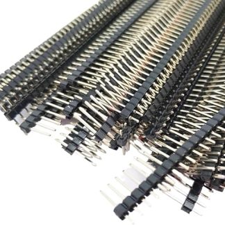 REIUAFWYGV 20pcs 2.54mm 1X40P L7.5/11.4/13/15/17/23/30mm Short Long Straight Wire Jumper Single Row Rohs PCB Gold Connector Male Pin Header (L11.4mm)
