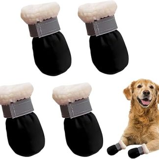 Dog Shoes, Paw Protection, Winter, Comfortable, Breathable, Suitable for Small and Medium Dogs, Suitable for Small and Medium Dogs for Outdoor Activities in Winter, Washable (S)