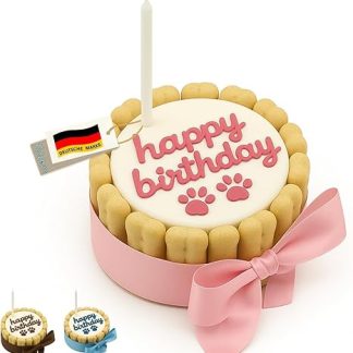 PetLove Dog Cake Happy Birthday • Birthday Cake for Dogs • Gift for Dogs • Birthday Cake Dog - Pink