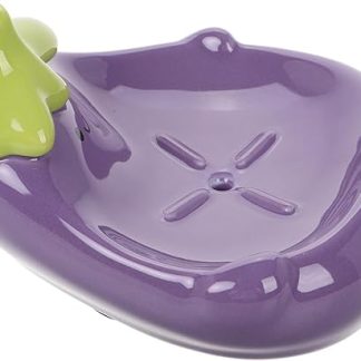SAFIGLE Funny Ceramic Soap Dish with Drain Cartoon Soap Holder for Bathroom Sink Space-Saving Design Durable and Easy Care for Small Spaces