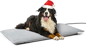 Toozey Outdoor Electric Blanket Pet with Waterproof Cover and Chew-resistant Cable, Automatic Temperature Control for Newborns, Pregnant, Old, Joints Injured Cats and Dogs, 70 x 40 cm