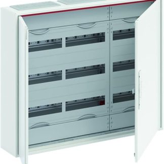 ABB 2CPX052240R9999 Sekundärschrank CA34R, Stahl, Aufputzmontage, mit Tür, IP44, Weiß, 16 x 80 x 65 cm