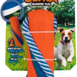 Chuckit Ultra Bumper Tug Dog Toy Double Play Outplay Ordinary Toss-It Or Tug-It