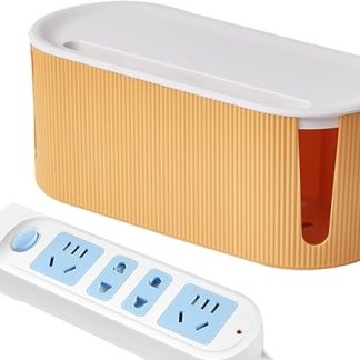 Cable Management Box - Cord Storage Solution For Wires On Floor, Stylish Household Cable Wire Box Hider For Hiding Power Strips And Electrical Cords, Organizing Your Space Desktop Cord St