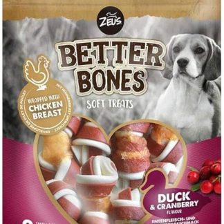 Zeus BetterBones Dog Chew Bone with Duck Meat and Cranberry Flavour, 7.5 cm