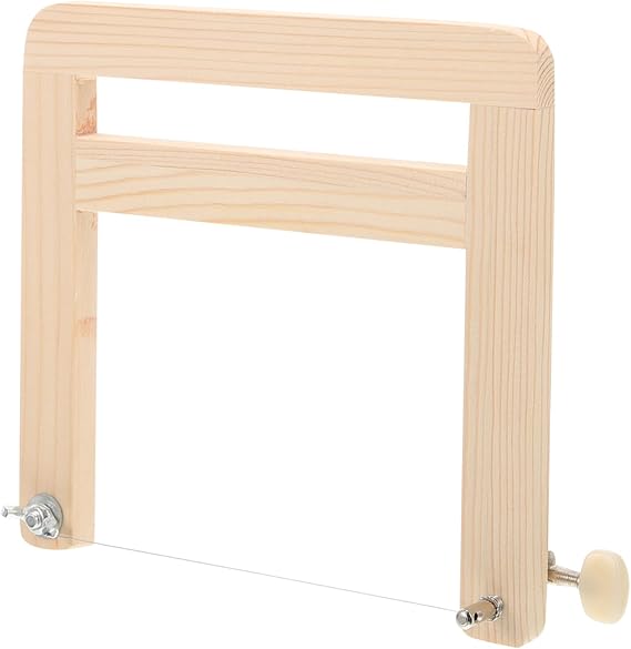 NUOBESTY Soap Cutter for Household Use Reusable Butter Cutter Tool Robust Wood Soap Cutter for Homemade Soap Making Portable for Creative