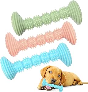Dog Toy Chew Toy Puppy Dog Toothbrush for Small Dogs Dental Care Teeth Cleaning Puppy Teething Chewing Toy Dog Toy for Small Puppies Medium Dogs Pack of 3
