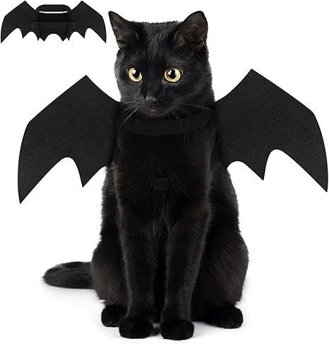 Crewell Halloween Props Pet Dog Cat Bat Wing Cosplay Prop Halloween Vampire Bat Fancy Dress Costume Outfit Wings