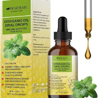 Oregano Oil for Dogs - Natural Antibiotic & Immune Booster, Relief Yeast Infection, Nourishes Skin & Coat, Treats Itchy Skin/Ear Problems, Promotes Digestive Health