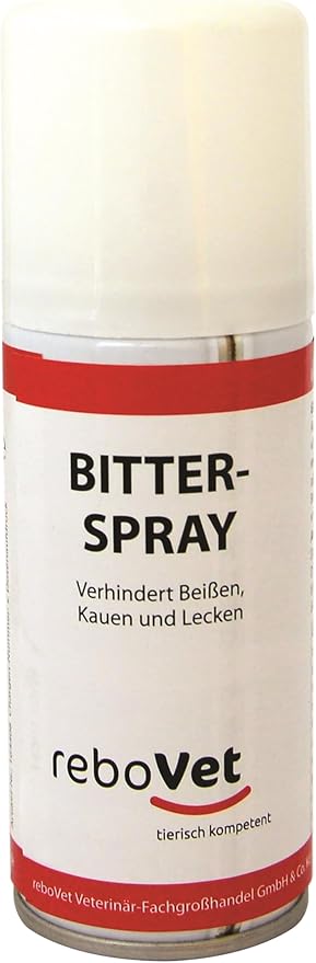 Rebopharm Bitter Spray for Dogs & Cats: Effective Protection Against Chewing & Licking, Safe for Furniture & Textiles, Long Lasting Bitter Taste, Easy to Use, 100 ml