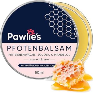 Pawlie's Paw Balm Dog - Natural Paw Care for Itchy & Cracked Paws & Animal Noses | Paw Protection Dog Winter Accessories, Nose Balm, Paw Cream, Wound Ointment, Natural Paw Balm Dog (50 ml)