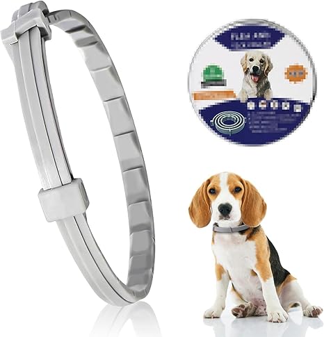 Adjustable Tick and Flea Protection Collar for Dogs, Flea and Tick Collar for Dogs, Natural Tick Protection, Length: 63 cm, for Small, Medium and Large Pets