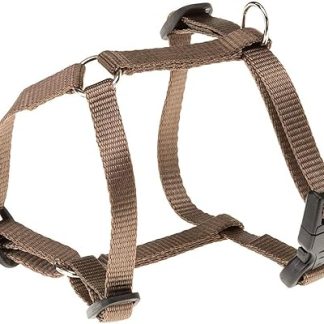 Ferplast Hundegeschirr Kleine Hunde CHAMPION XS, Katzengeschirr an 3 Punkten verstellbar, einfach zu tragen, Brustumfang 25–38 cm. Braun