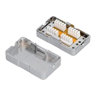 CAT6 Junction Box, ABS Plastic Built-in Module Network Wiring Boxes for Electronic Devices for Communication