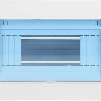 Distribution protection box, distribution box, 1-piece distribution protection box made of plastic for 5-8-way circuit breaker in indoor spaces on the wall