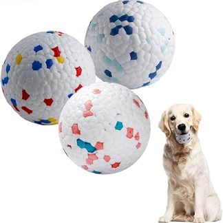 PcvGef Pack of 3 Dog Balls, Indestructible Ball for Dogs, Dog Ball, Play Ball, Dog, Durable Dog Toy, Tennis Balls, Ideal for Outdoor Play, Swimming and Training
