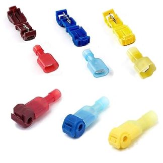 Quick Splice Electrical Terminals & T-Tap Nylon Fully Insulated Connectors Set 60 Pieces