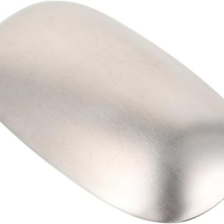 Healeved 1 x Fish Soap Kitchen Soap Onion Soap Piece Odour-Absorbing Soap Kitchen Machine Kitchen Appliances Stainless Steel Soap for Kitchen Deodorising Soap Stainless Steel Silver