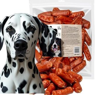 Mr. Pretzel Rabbit Sausages - Premium Healthy Dog Snack, Natural & Grain Free - Soft Reward for Dogs - 500g