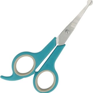Pets Aid Only Grooming Scissors Rounded Tip Paw Scissors Total Length 5.8 Blade Length 2 Silver Alloy Steel