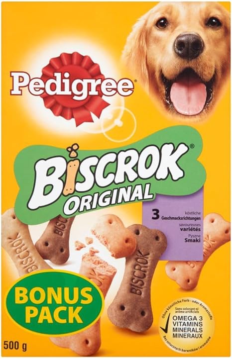 Pedigree Biscrok Mixed Variety Dog Biscuits 500g