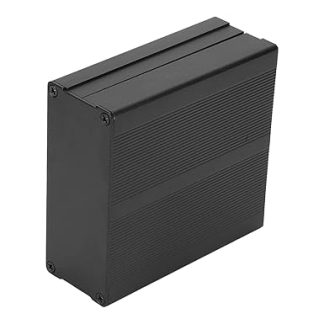 Instrument Housing, Project Box, 2 Pieces Matte Black Aluminium Circuit Board Instrument Box Housing Electronic Project Housing