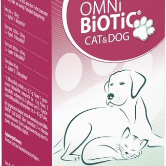OMNi BiOTiC CAT & Dog | For Stabilising Sensitive Animal Intestinal Flora | Probiotic Supplementary Feed for Dogs and Cats | With High-Quality Fibre MOS | 60 g Powder