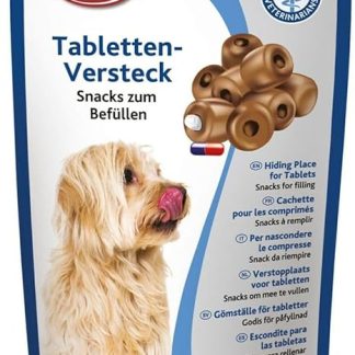 Trixie Pill Hiding Place for Dogs | 100 g | Supplementary Food for Dogs | Can Make Drugs Easier | Opening for Tablets | Good Malleable