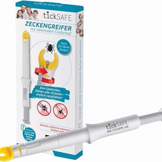 tickSAFE Tick Gripper with Rotating Gripper Head - The Better Alternative to Tick Tweezers | No Squeezing, Pulling or Pressing - Simply Unscrew Gently