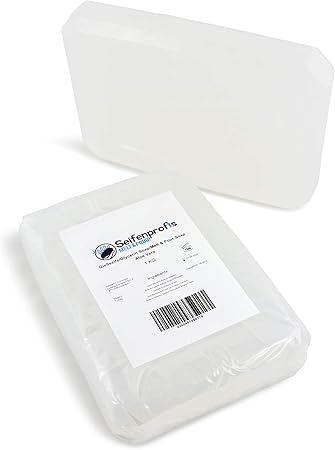 Seifenprofis - Aloe Vera Soap - Glycerine Soap Raw Soap Base (0.9 kg SLS + SCS Free) 100% Vegan for Soap Casting - Transparent