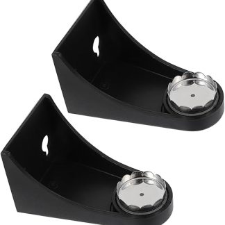 Magnetic Soap Holder, Pack of 2, Wall Mounting, Black, Space-saving, Rustproof for Shower, Bathroom, Kitchen, Suction Cup for Tiles, Glass, Wood