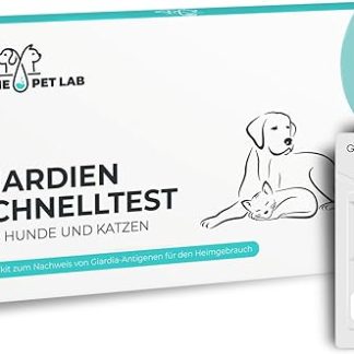 The Home Pet Lab 2 x Giardia Quick Test Dog & Cat - Giardia Test Reliable as Test for Intestinal Parasites and Diarrhoea - For Dogs and Cats with Giardia (2 x Test)