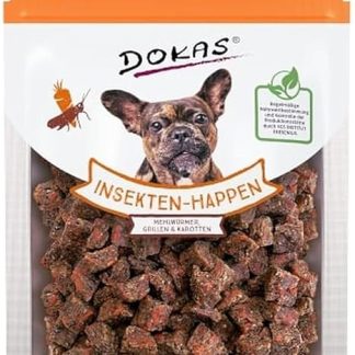 Dokas Insect bites - dog snack with mealworms, grilling and carrots - 1 x 100 g