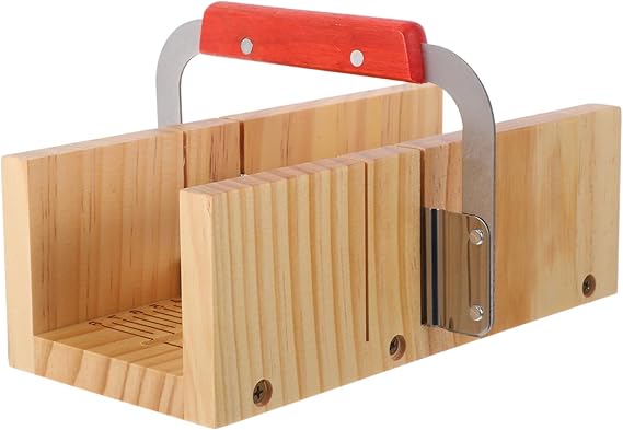 Homoyoyo Soap Cutter Wood with Dual Slots Ergonomic Handle Precise Wave Knife Durable Material DIY Soap Cutting for Home and Small Workshops Versatile Use