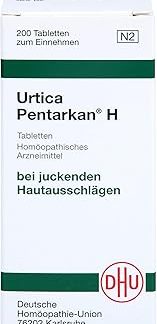 DHU Urtica Pentarkan H Tablets for Itchy Skin Rashes, Pack of 200 Tablets