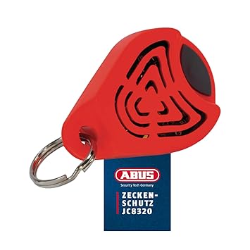 ABUS Tick Protection JC8320 JAN - Handy Ultrasonic Tick Repellent - Tick Repellent for Humans and Dogs - Chemical-Free Anti Tick Pendant - for Prams, Keychains, Clothes or Collar