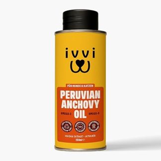 Peruvian Anchovy Oil for Dogs & Cats - 3 x Stronger Than Salmon Oil - Omega-3 Omega-6 Fish Oil for Skin, Joints, Heart & Immune System - Triple Filtered - Marin Trust Certified - 250 ml