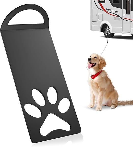 For Dogholder Ground Anchor for Dogs, Ground Anchor, Dog Driving Plate for Lining, Removable Dog Anchor Base Plate, Anchor Point, Anchor Stake, Car Camping Accessories, 283 x 120 x 4 mm