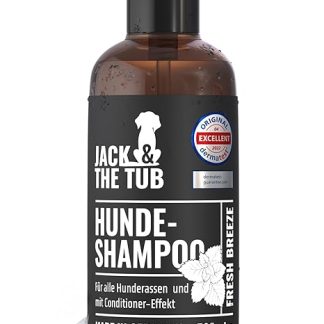 Jack & the Tub Dog Shampoo 500 ml Fresh Breeze Black Edition Dog Shampoo with Conditioner and Fresh Fragrance
