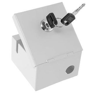 HOLIDYOYO Lockable Weatherproof Socket Box Made of Thickened Plastic with Locking Compact External Distribution Box for Protection of Socket and Cable Connection Simple