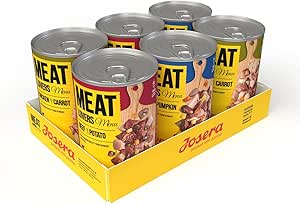 Josera Meat Lovers Menu Multipack Wet Food for Dogs High Meat Content Grain Free Complete Food 6 x 400 g