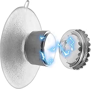 Magnetic Soap Holder - Wall Mounted Magnetic Soap Holder - Soap Holder Magnet No Drilling | Rustproof Soap Holder Made of Stainless Steel with Suction Cup for Bathroom Shower Sink Soap Dish Wall