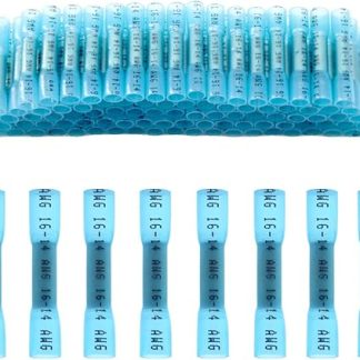 CEEYSEE 100pcs Blue Heat Shrink Tube Connector Insulated Waterproof Marine Automotive Wire Crimp Terminal (RTL)