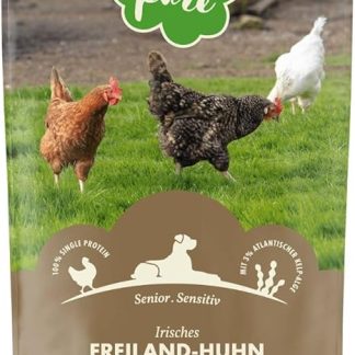Irish Pure Senior Dry Food, 12 kg, Outdoor Chicken with Kelp Algae and Vegetables, High Meat Content, Grain-Free, Sensitive, Dog Dry Food, Dog Food for All Breeds