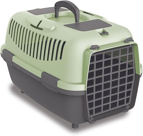 Nomade 3 Dog Crate - Transport Box for Small Dogs and Cats - 60 x 40 x 38 cm - Can Hold up to 12 kg Robust Polypropylene Plastic Doors