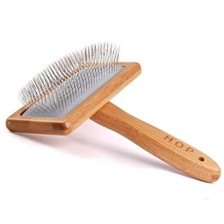 Dog Brush, Cat Brush, Dog Brush, Pet Brushes for Long Hair and Short Hair, Soft Brush for Knots and Undercoat, Wood