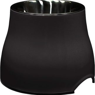 Dogit 2-in-1 Elevated Dish/ Bowl, 900 ml Capacity, Black