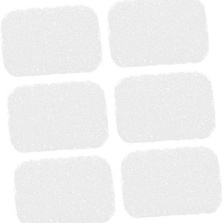 INOOMP PVC Soap Saver Mat Pack of 6 Non-Slip Recyclable with Drainage Holes for Bathroom Kitchen Anti Soft Smooth Edges Durable
