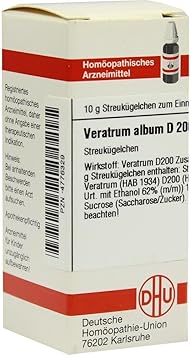 Veratrum album D200 DHU Globules, 10 g Globules