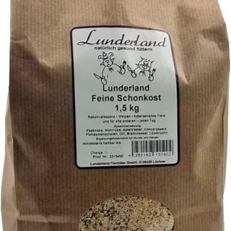 Lunderland Fine Gentle Food, 1.5 kg, Supplementary Feed for Dogs and Cats, Grain-Free
